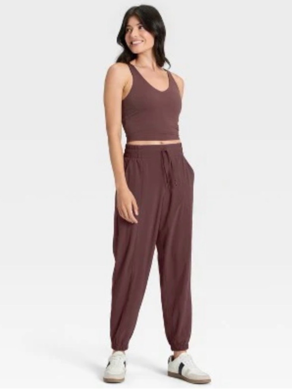 Women’s  Track Joggers in Deep Brown